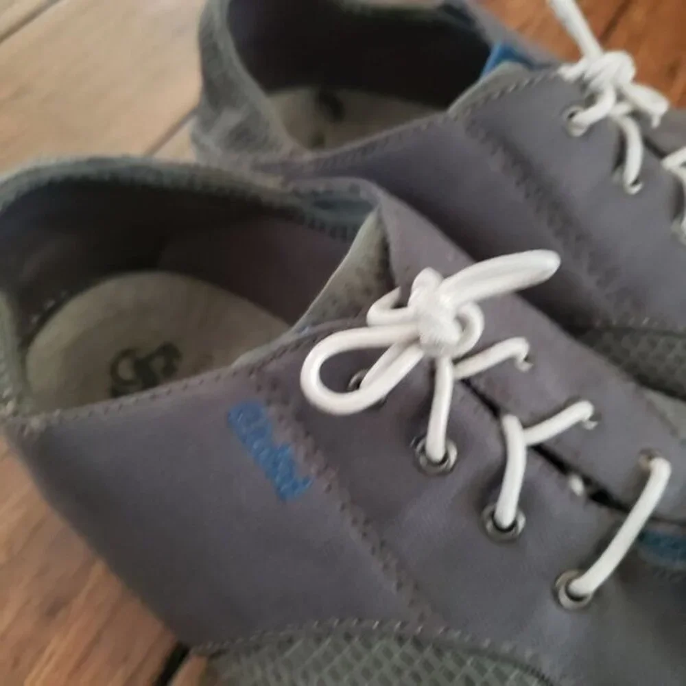 Olukai Nohea Moku Mens Boat Shoes  Gray Grey‎  Pre-Owned Size 8